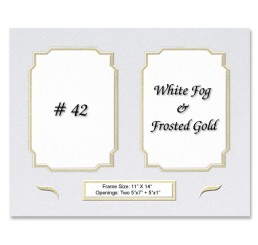 Mat 42 - White Fog / Frosted Gold
