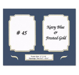Mat 45 - Navy Blue / Frosted Gold