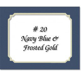 Mat 20 - Navy Blue / Frosted Gold