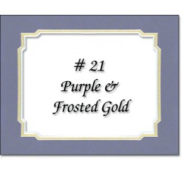 Mat 21 - Purple / Frosted Gold
