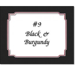 Mat 9 - Black / Burgundy
