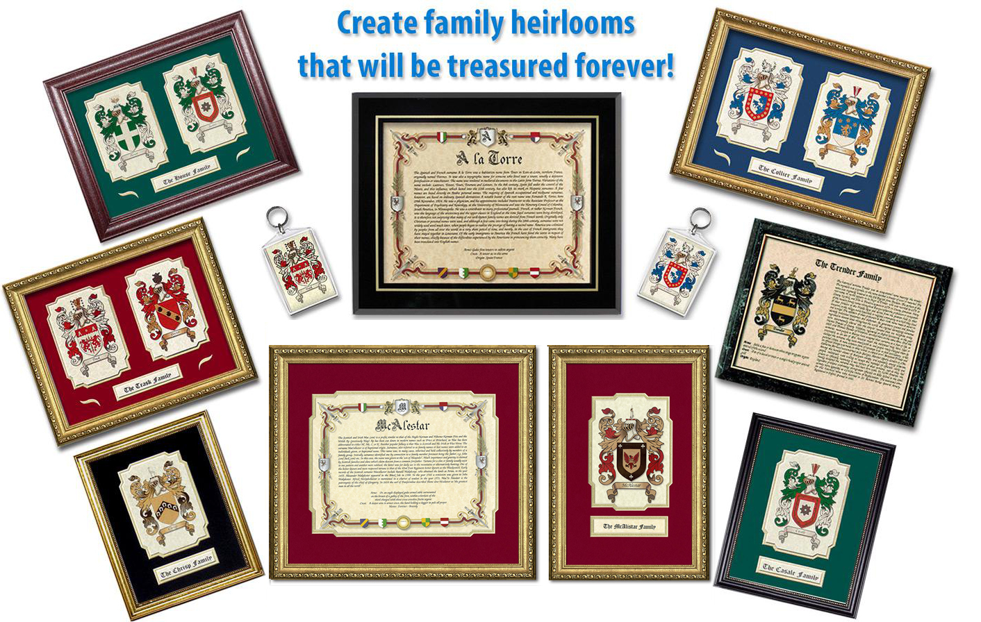 coat of arms gift collage